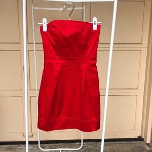 Strapless Red Dress (with pockets!!)